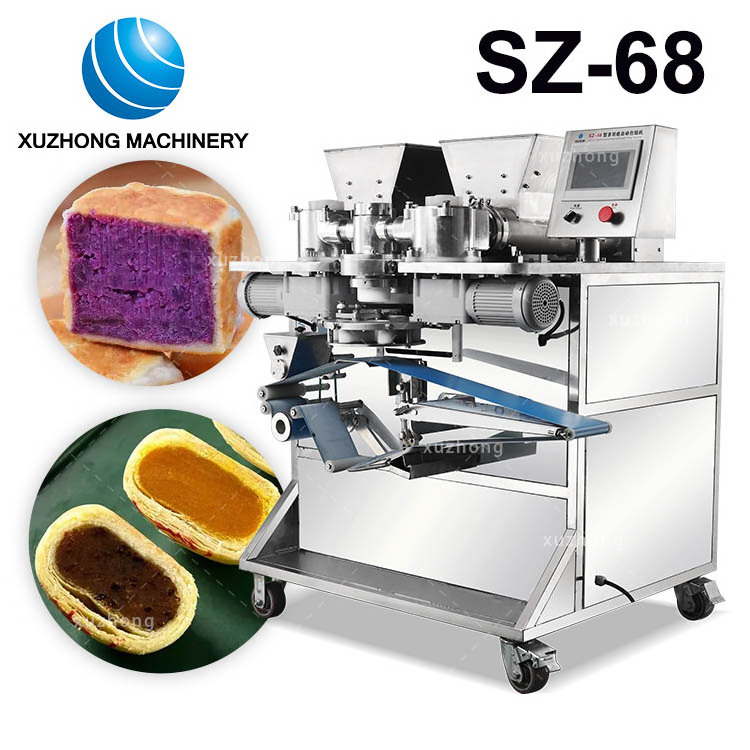 Stainless Steel Automatic Mooncake Encrusting Machine Kebbe Kibbeh Kubba Falafel Filling Making Maker Machine Dim Sum Machine