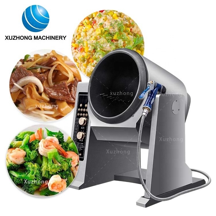 Commercial 5kw Intelligent Electric Stir Fry Machine Restaurant Fried Rice Robot Cooker Automatic Stir Fry Rice Cooking Machine