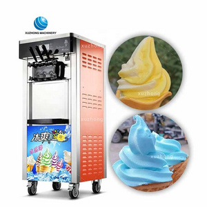 Factory Price Icecream Machine Milk Ice Cream Machine For Small Business 3 Flavor Commercial Soft Serve Ice Cream Making Machine