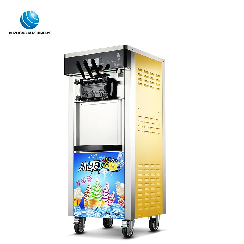 Factory Price Icecream Machine Milk Ice Cream Machine For Small Business 3 Flavor Commercial Soft Serve Ice Cream Making Machine