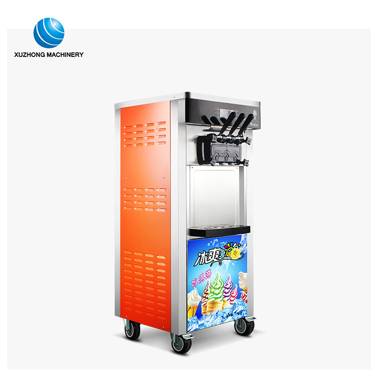 Commercial Soft Ice Cream Machine 3 Flavors Ice Cream Making Machine Icecream Machine