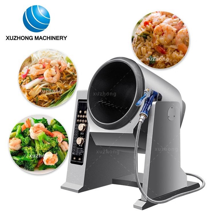 Commercial 5kw Intelligent Electric Stir Fry Machine Restaurant Fried Rice Robot Cooker Automatic Stir Fry Rice Cooking Machine