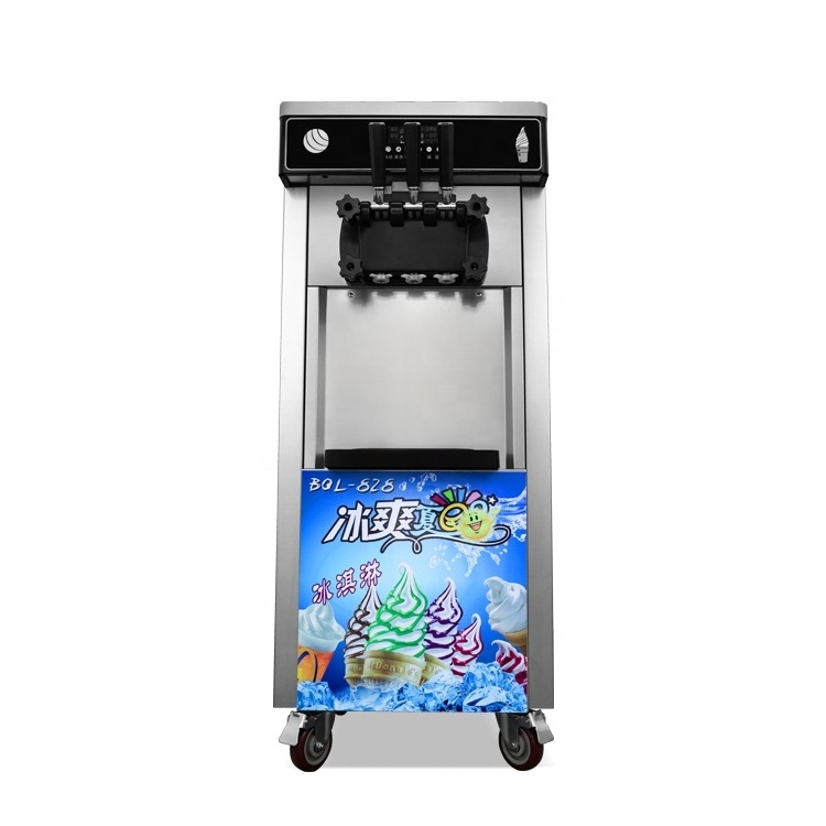 Good Quality Soft Serve Ice Cream Maker Machine 3 Flavor Fruit Commercial Ice Cream Making Machine Icecream Machine