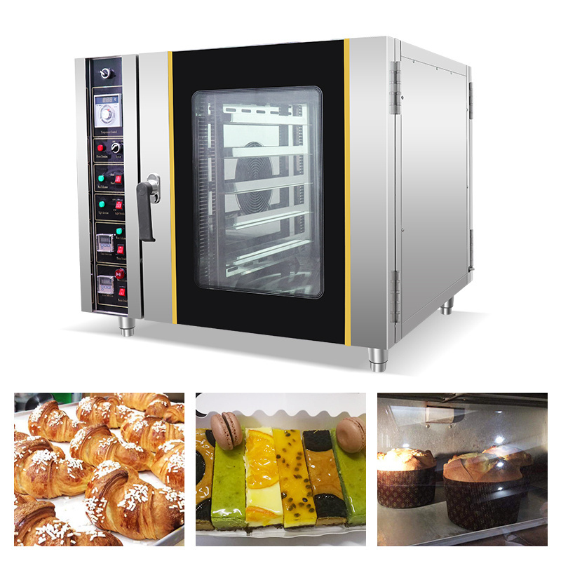 Commercial Bakery Equipment Prices Hot Air Electric Convection Oven 5 Decks Steam Oven Industrial Bread Baking Baked Potato Oven