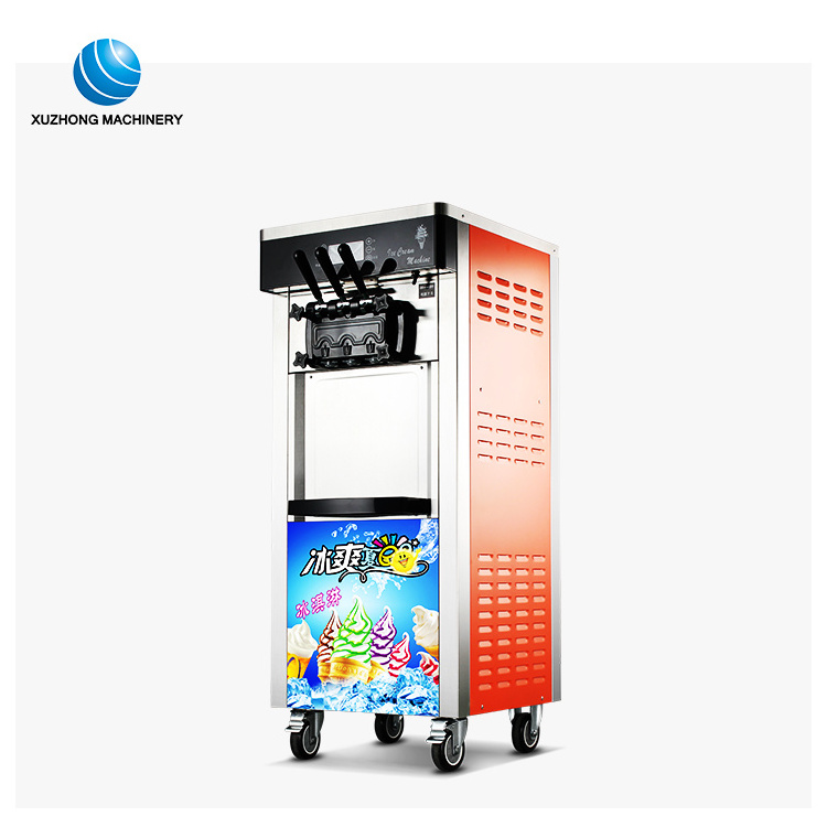 Commercial Soft Ice Cream Machine 3 Flavors Ice Cream Making Machine Icecream Machine