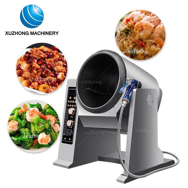 Commercial 5kw Intelligent Electric Stir Fry Machine Restaurant Fried Rice Robot Cooker Automatic Stir Fry Rice Cooking Machine