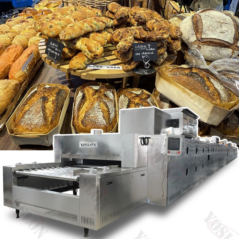 YOSLON Factory Supply Bakery Equipment Pita Bread Tunnel Oven Gas Electric Oven Cookie Biscuit Bread Baking Tunnel Oven