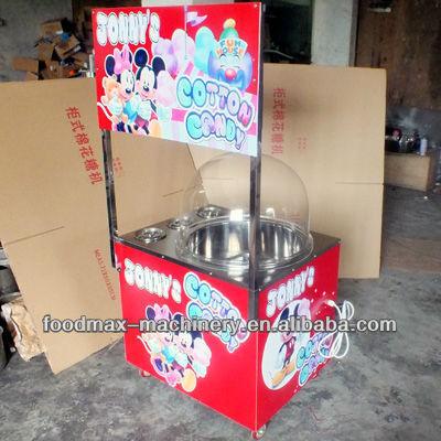 electric cotton candy machine with cart candy floss machine with cart candy floss maker with cart commercial hot sale