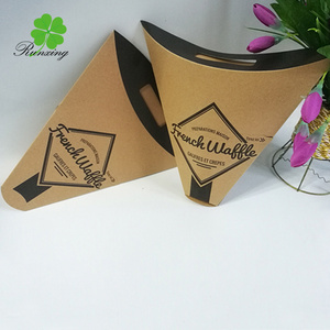 Fashionable patterns churros packaging boxes, waffle packaging, churros tray