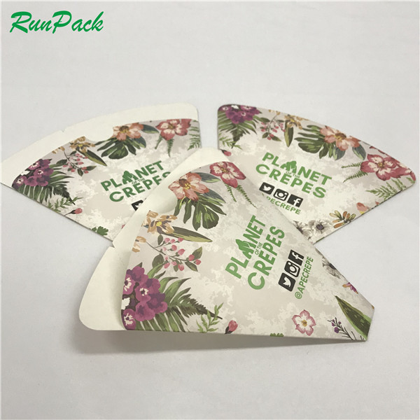 Food keep printable paper cone crepe food trailer crepe cone waffle holder