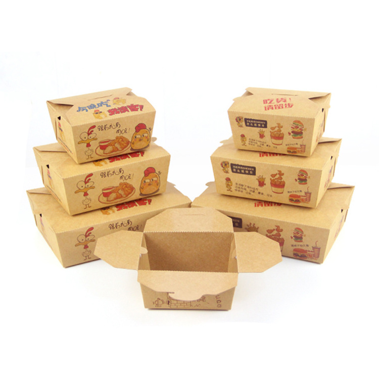 Restaurant take out roll away fc0 fc1 fc2 fc3 fried chicken wing takeaway boxes take out hot fast box packaging