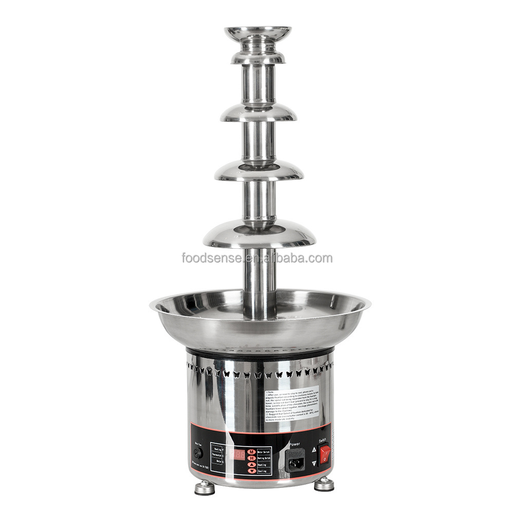 Commercial Stainless Steel Chocolate Fondue Fountain Chocolate Fountain Cheese Heated Melting Machine For Party Restaurant