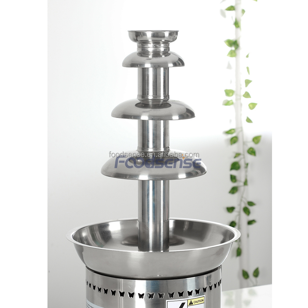 Commercial Stainless Steel Chocolate Fondue Fountain Chocolate Fountain Cheese Heated Melting Machine For Party Restaurant