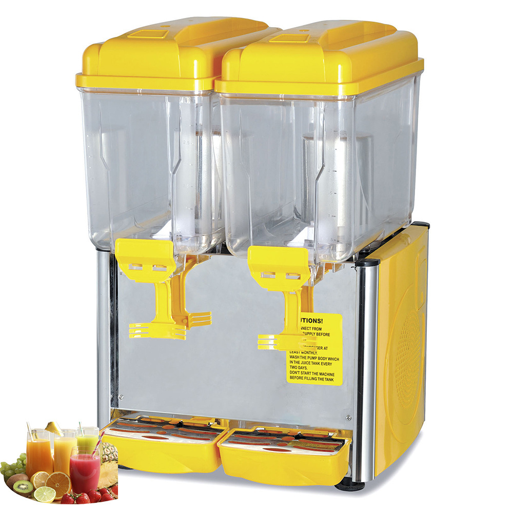 cold drink juice dispenser 15 liters cheap machine automatic refrigerated 6 tank with cooler cups sweat pant