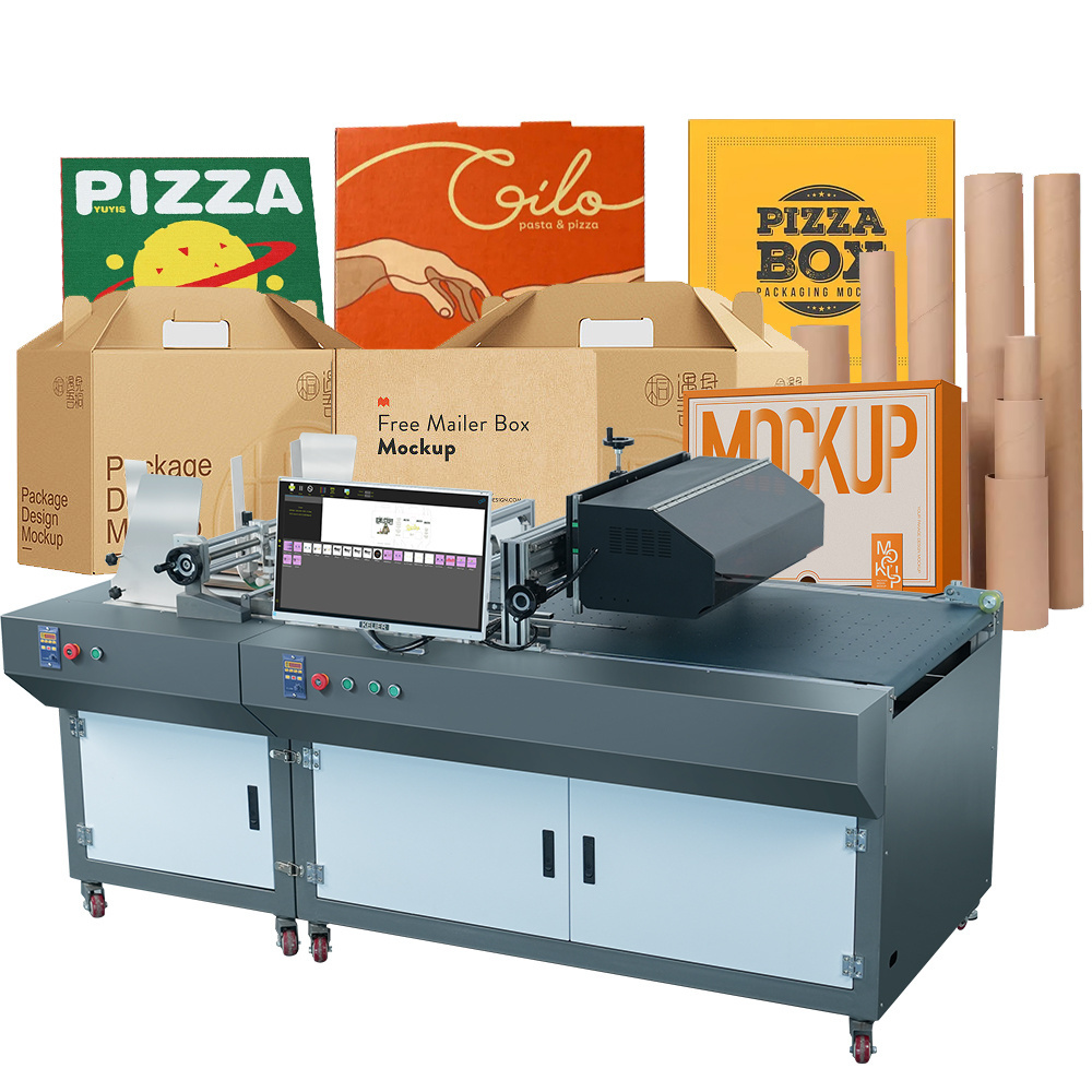 Foofon automatic high speed single pass printing single pass uv carton printers