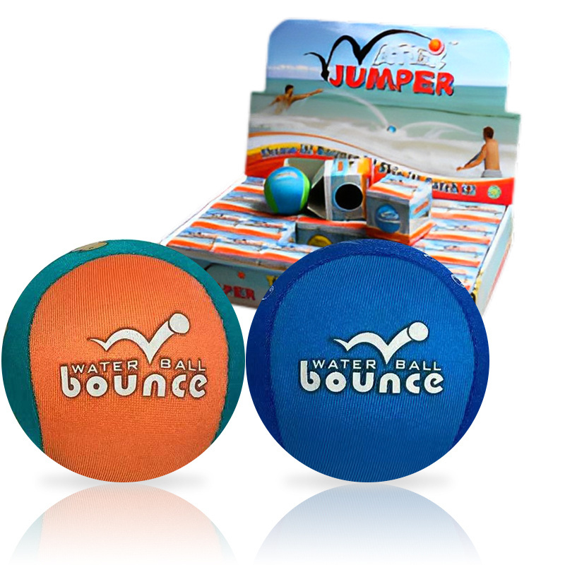 Waterproof Reusable Squishy Water Fight Ball Toy Skim Skip Water Bouncer Ball Corrugated Balls