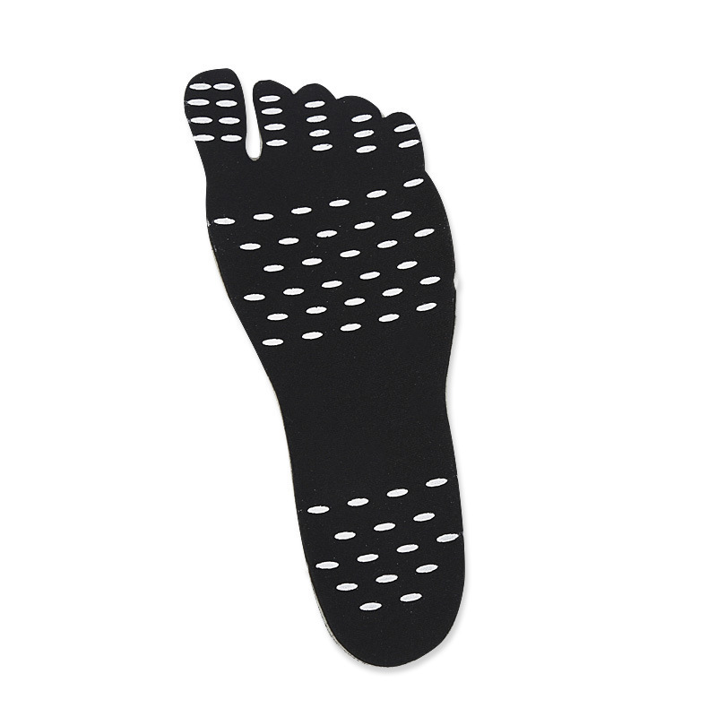 Invisible Beach Insoles Barefoot Foot Pads Waterproof Stick on Non-Slip Insoles for Beach Spa Pool Beach Barefoot Pads