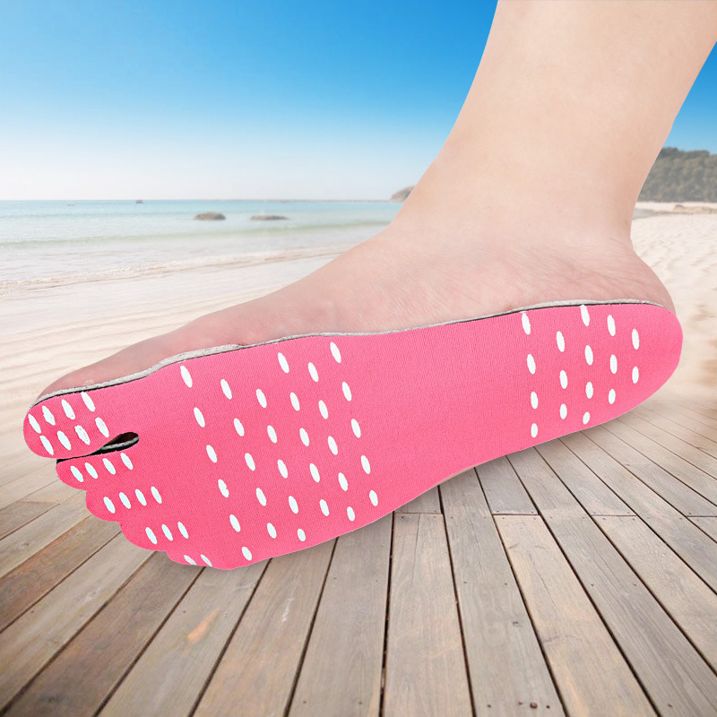 Invisible Beach Insoles Barefoot Foot Pads Waterproof Stick on Non-Slip Insoles for Beach Spa Pool Beach Barefoot Pads