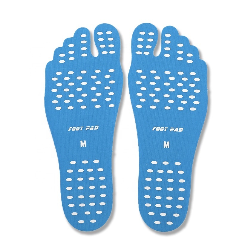 Beach Foot Pads Barefoot Adhesive Invisible Foot Stickers Stick on Soles Anti-Slip Footing Pads for Surfing Swimming