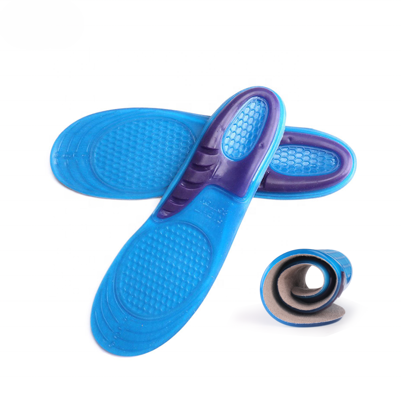 Sports Massaging Silicone Gel Inserts Arch Support Orthopedic Plantar Running Insoles For Sneaker Shoes