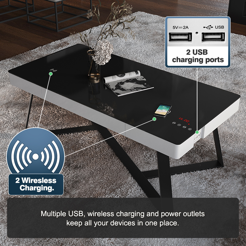 Touch Screen Coffee Tables Multifunctional Home Quality Speaker Table Smart Home Coffee Table