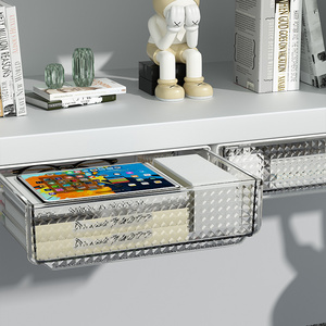 Under Desk Drawer Organizer Slide Out, Storage with 1 Layers, Self Adhesive Drawer, Organizers and Accessories