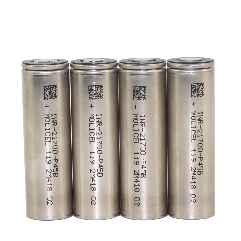 Original 3.6V Molicel 21700 P45B INR21700-P45B 4500mAh Molicell P45B Max 45A Discharge Battery For Mech Mod