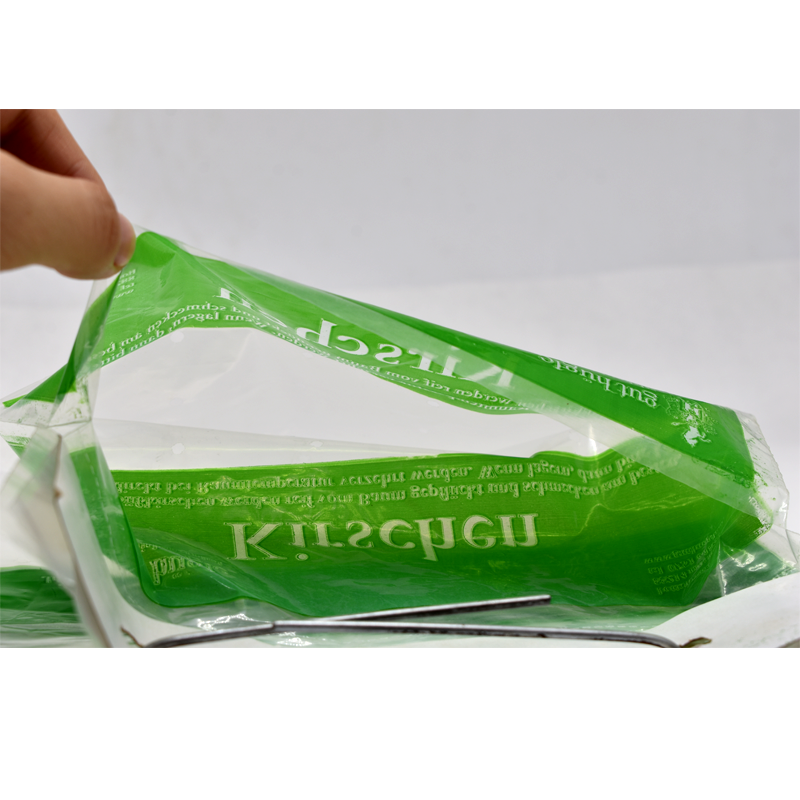 Customizable Logo Printing Special Shaped Transparent Fresh Package Lettuce Vegetable Packaging Wicket Vented Bags