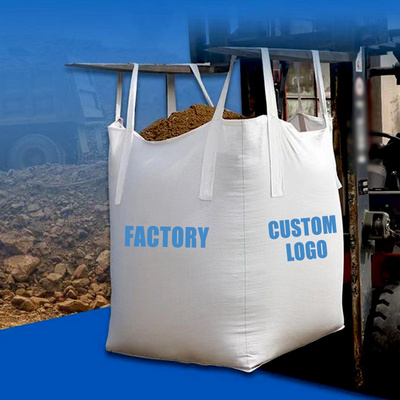 Factory Outlet Woven Sack Container 1 Ton Sand Jumbo Bag For Cement Sand With Customized Logo