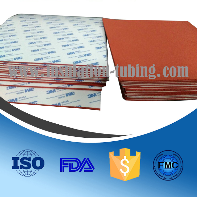 High quality Silicone foam rubber sheet in Red