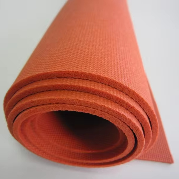 Heat Resistant Silicone Sponge Foam Rubber Sheet/ Texture/ High Temp Press/ Red