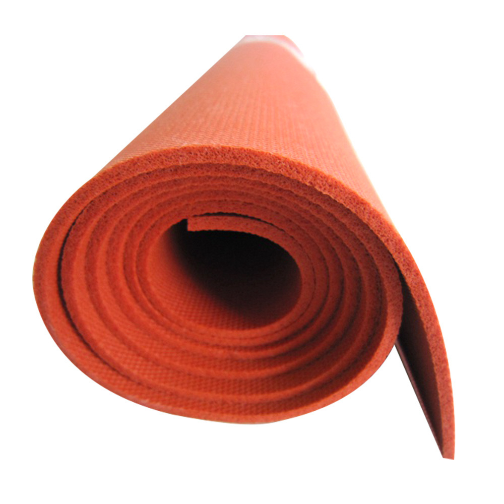 High quality Silicone foam rubber sheet in Red