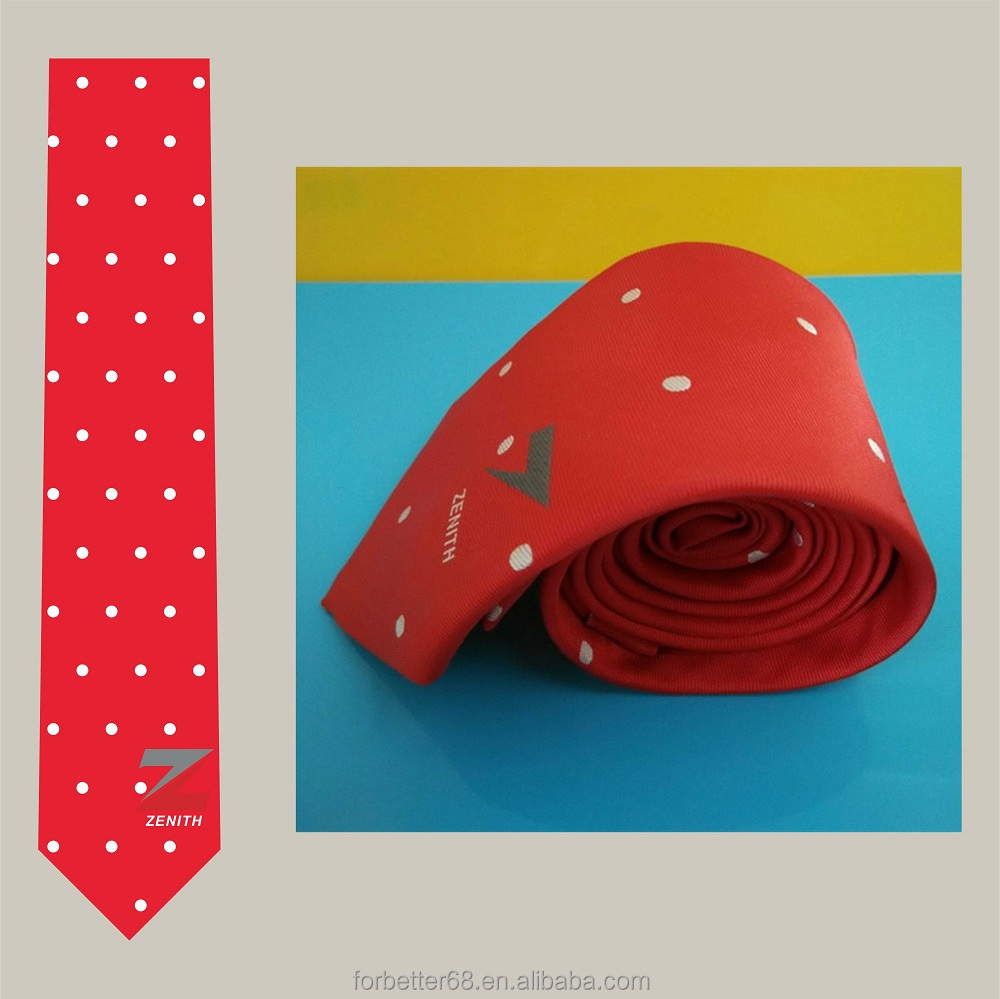 OEM woven polyester ties,Customized embroidered polyester neckties