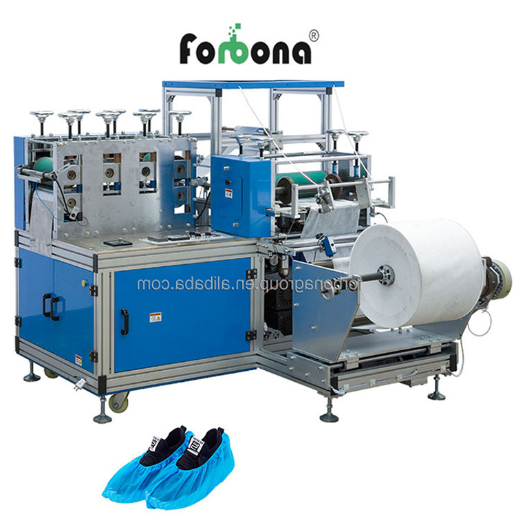 Forbona Professional Manufacture Cheap Anti Slip Non Woven Automatic Shoe Cover Making Machine