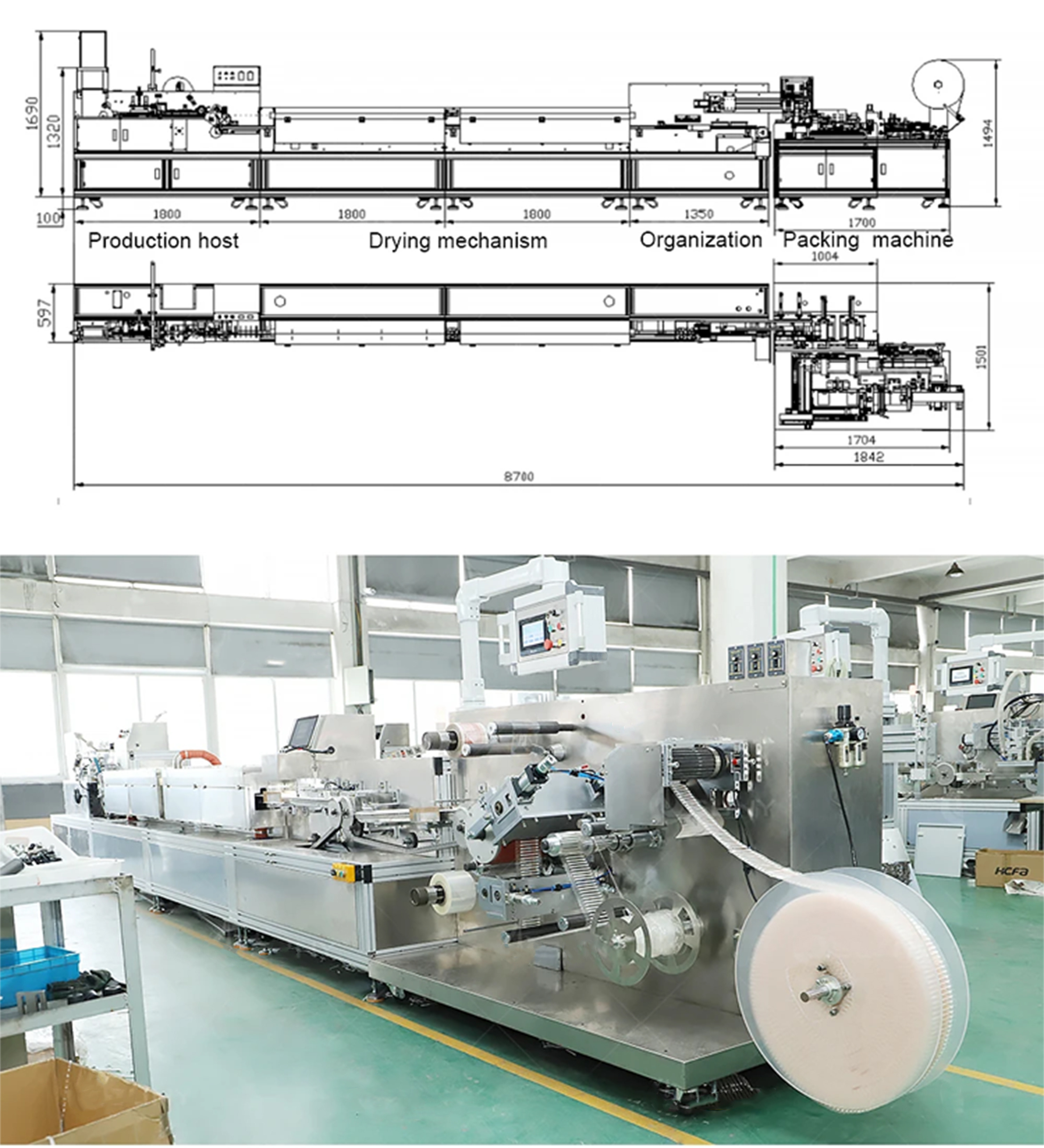 Forbona Medical Cotton Swab Making Machine Ear Cleaning Cotton Bud Making And Packing Machine