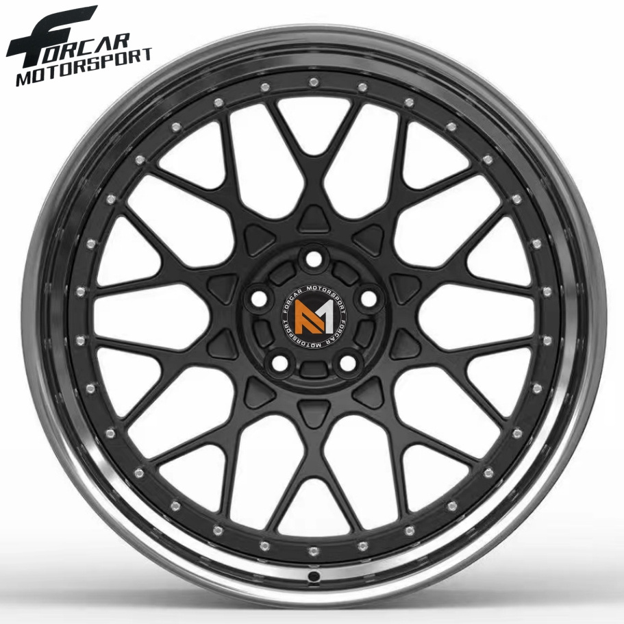 Custom Forged Car Wheel 20 Inch Rims Deep Dish Alloy Wheels With Brushed Face