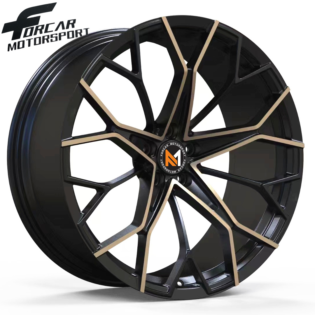 Forcar Double Color 5 Holes Passenger Car International Standard Chinese Factory Direct Selling OEM Forged Wheel