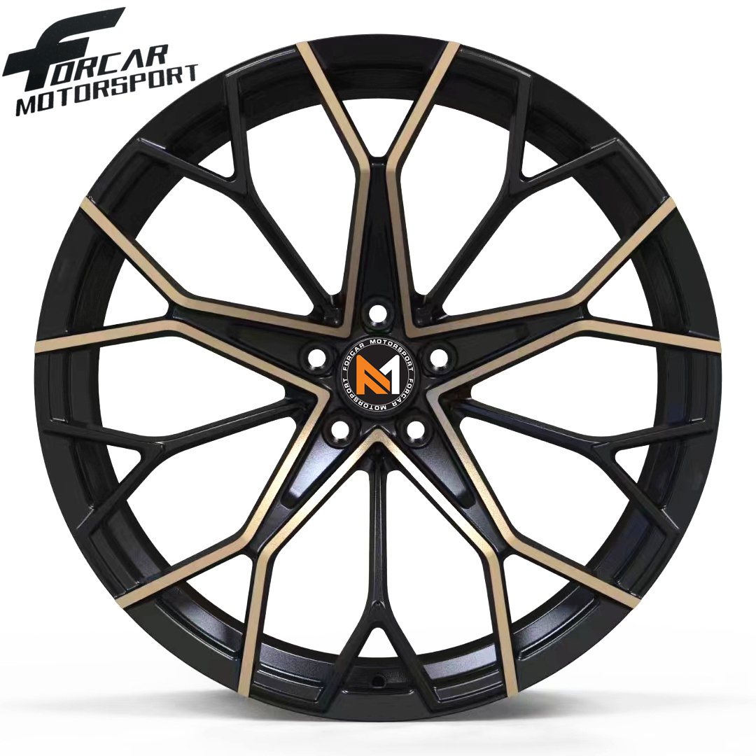 Forcar Double Color 5 Holes Passenger Car International Standard Chinese Factory Direct Selling OEM Forged Wheel