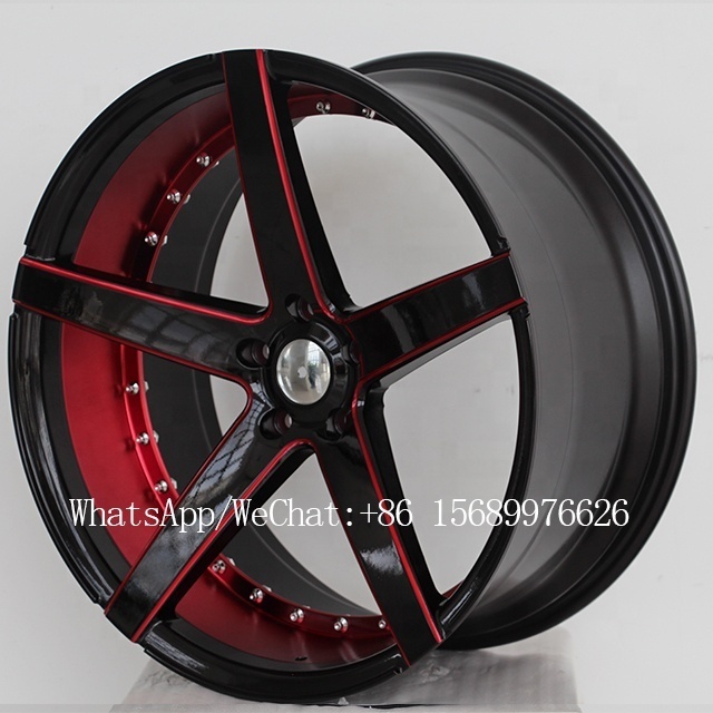 Black 20 22 inch aluminum rims 5x120 casting sport rims aftermarket alloy wheels