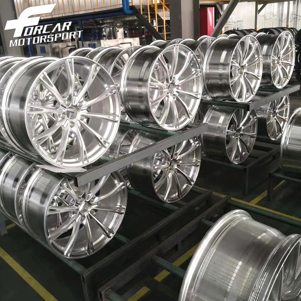 Double Color Milling Spokes 5 Holes Classic Passenger Car Forged Alloy Wheels For Sale