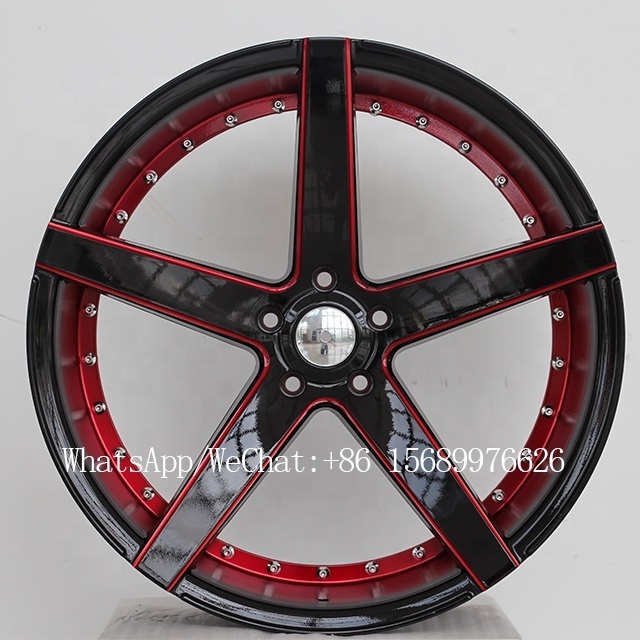 Black 20 22 inch aluminum rims 5x120 casting sport rims aftermarket alloy wheels