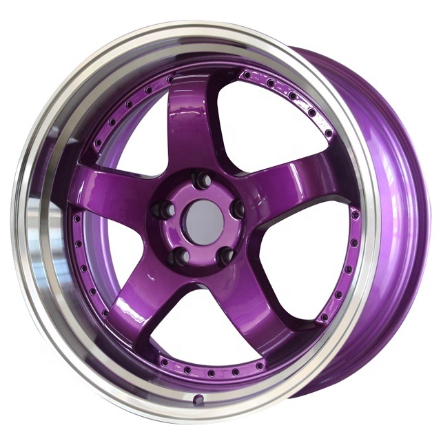 20inch aftermarket wheels purple machine face PCD 5*100~120 Alloy wheel rims