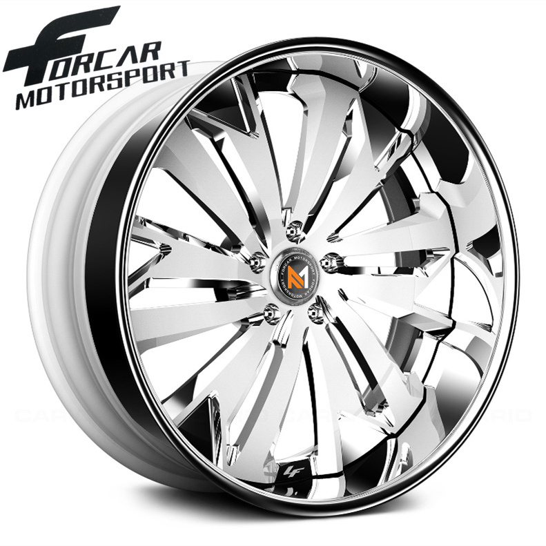 Full chrome passenger cars wheel 18/20/22/24 inch alloy rims new forged wheels