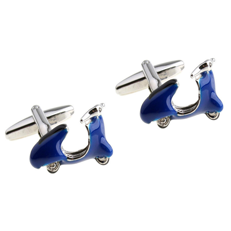 Environmental Protection Metal Copper Alloy Mens Button wholesale Enamelled Vehicle Motorcycle Cufflinks For Men