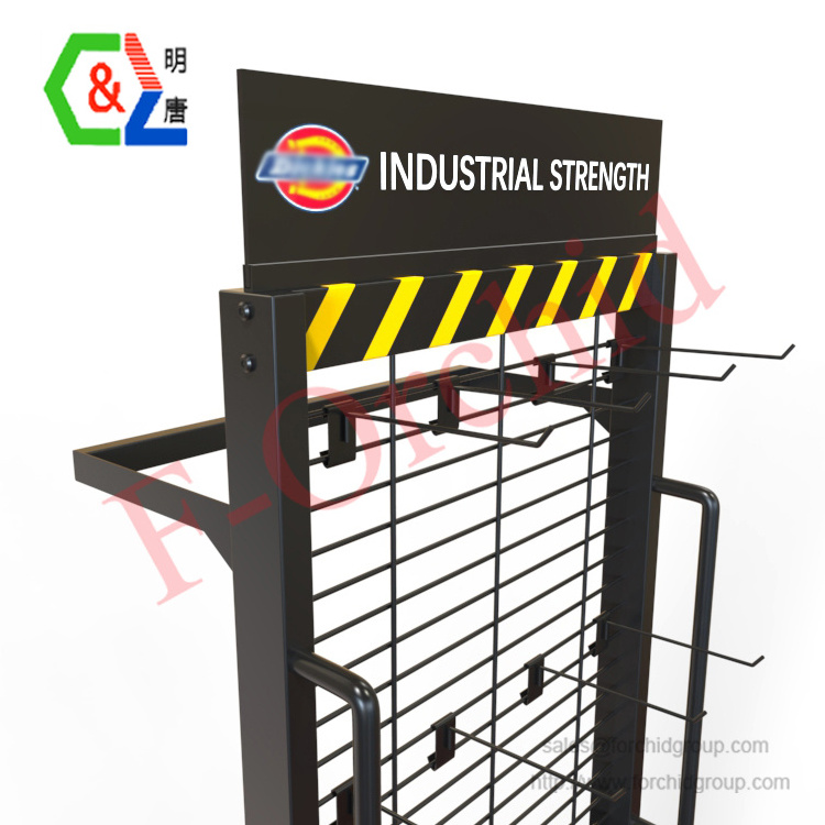 Custom retail clothing display racks with wheels kids clothes store equipment