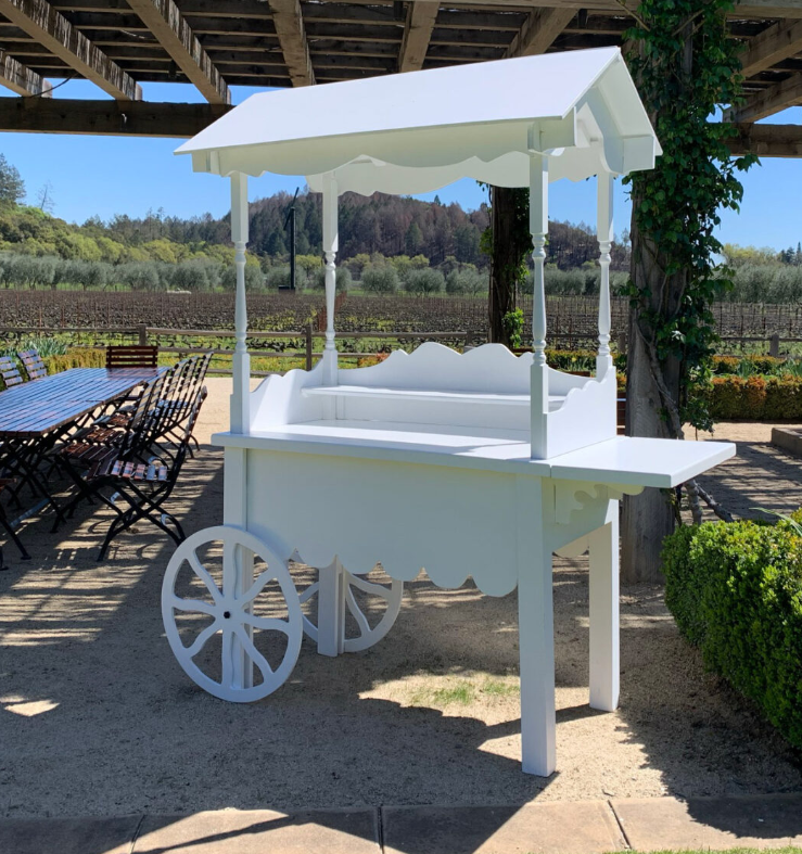 High Quality Hot Sale Wood Showcase Candy/Wine Carts for Sale