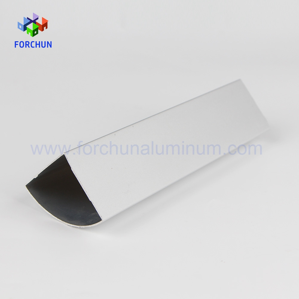 Beautiful surface aluminium quarter round tube hollow aluminum profiles