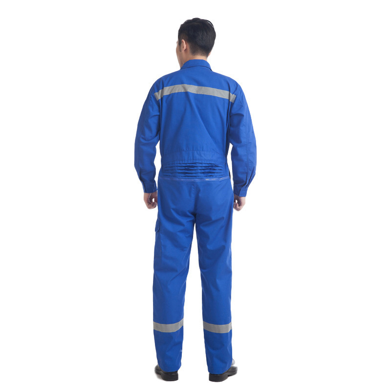 Sidiou Group Reflective Strip Welding Suit Long-sleeved One-piece Guard Uniforms Workshop Overalls Security Guard Uniforms