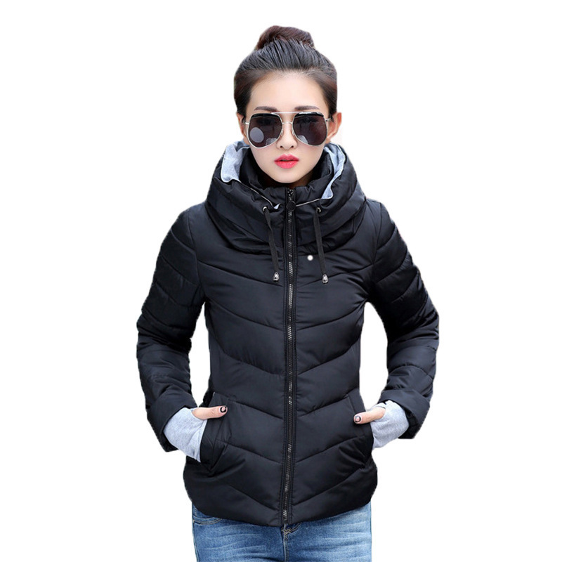 Factory straight hair new  Winter Jacket Down Coat Women Collar Hooded  Down Parkas Ladies Waterproof Snow Outerwear