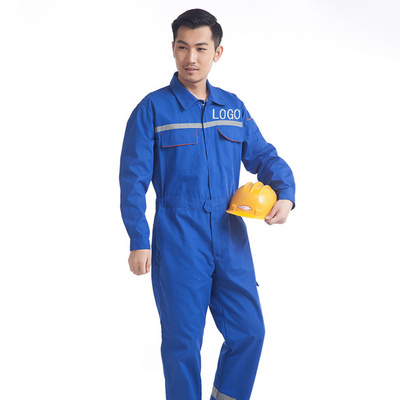 Custom Logo Reflective Work Wear Uniform Mechanic Workwear Embroidered Printed Cargo Work Pants Work Jumpsuit for Men